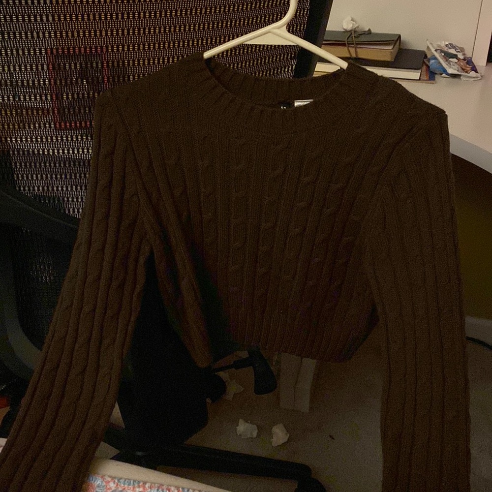 cropped h&m sweater